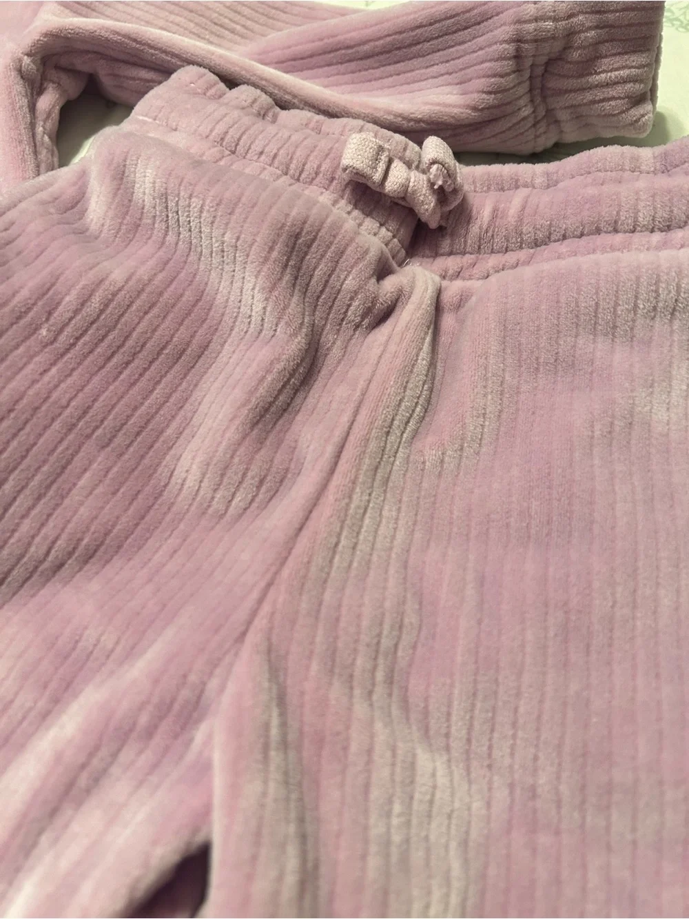 Kids Mauve/Purple Plush Corduroy Set